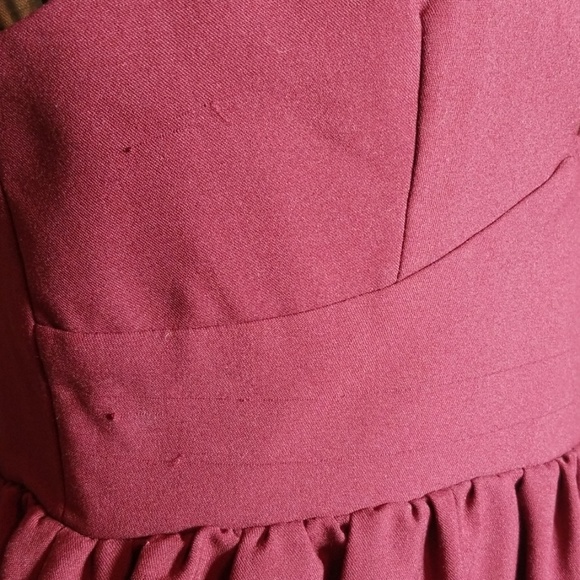 Daily Look Dark Red V-Neck Dress - Picture 5 of 6